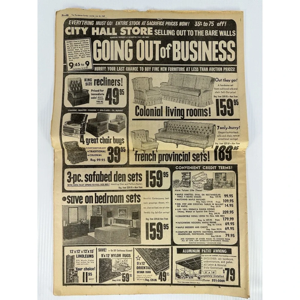 The Providence Sunday Journal Newspaper Travel Trend‎ July 20 1969 Nixon First 6